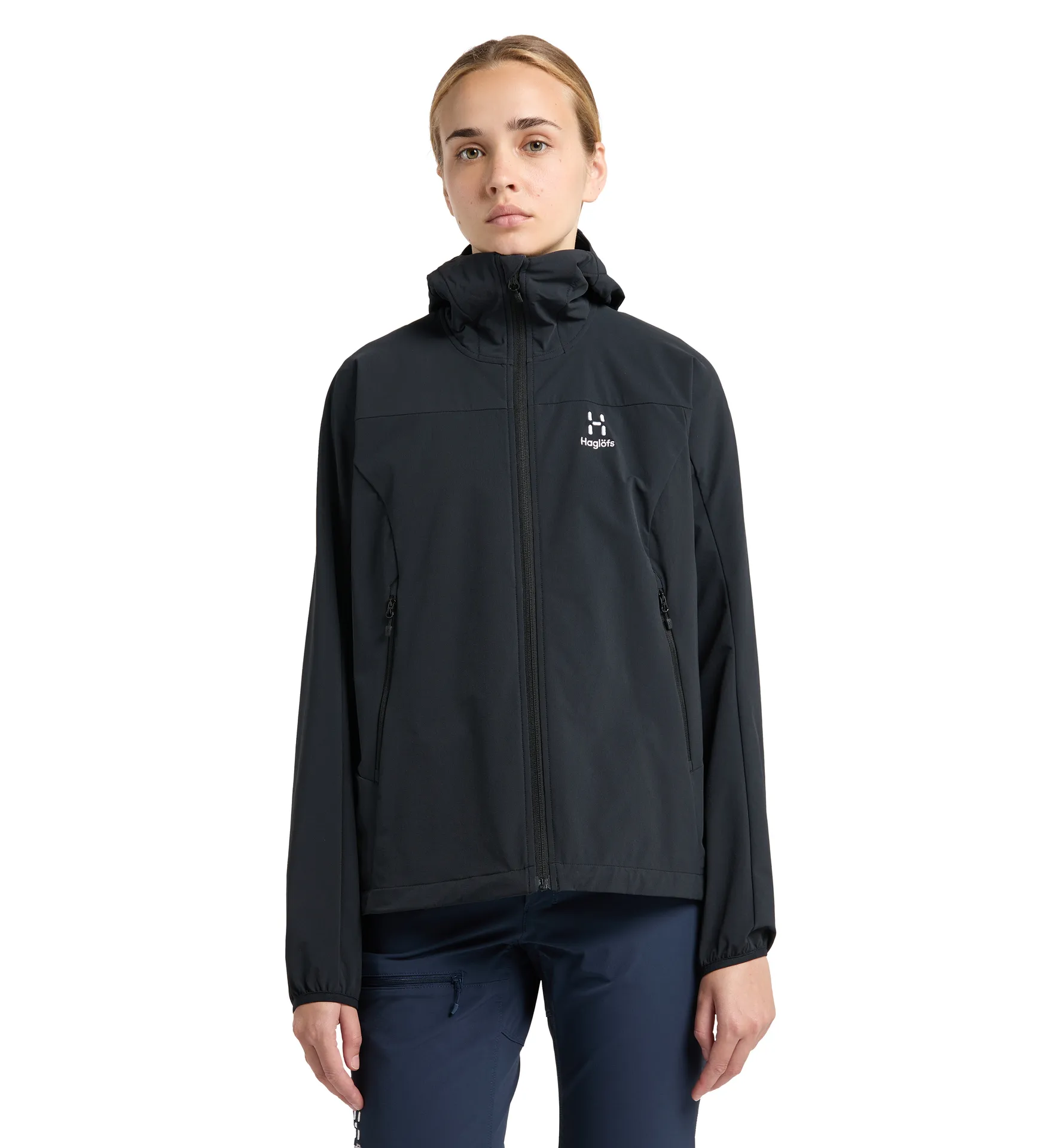 Morän Softshell Hood Women True Black