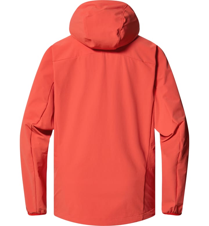 Morän Softshell Hood Women Poppy Red Morän Softshell Hood Women Poppy Red