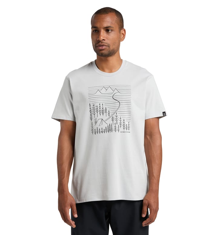 Camp Tee Men Stone Grey