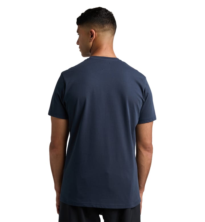 Outsider By Nature Print Tee Men Tarn Blue Outsider By Nature Print Tee Men Tarn Blue