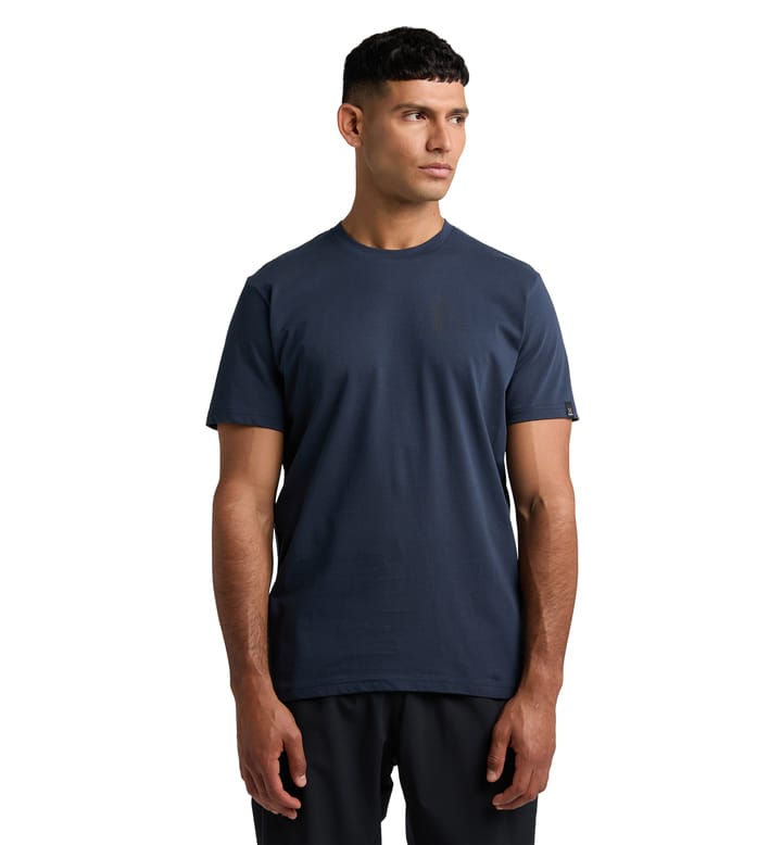 Outsider By Nature Print Tee Men Tarn Blue Outsider By Nature Print Tee Men Tarn Blue