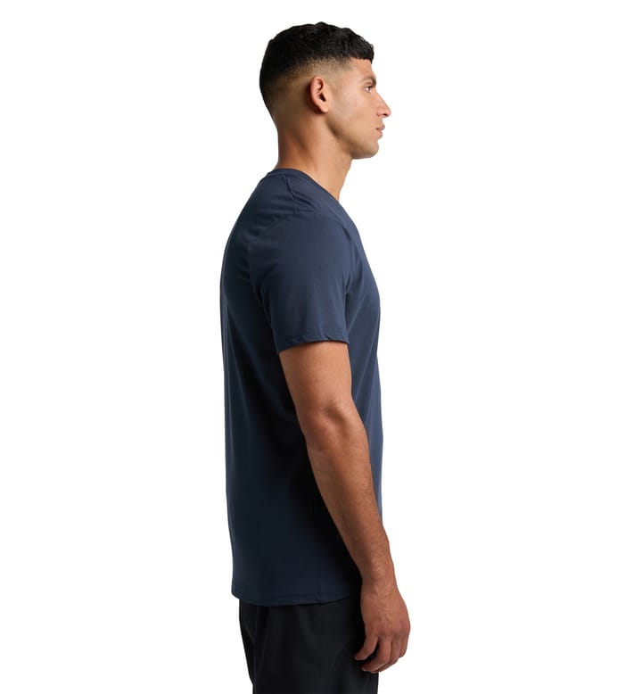 Outsider By Nature Print Tee Men Tarn Blue Outsider By Nature Print Tee Men Tarn Blue