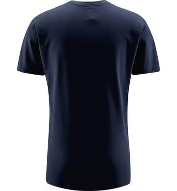 Outsider By Nature Print Tee Men Tarn Blue