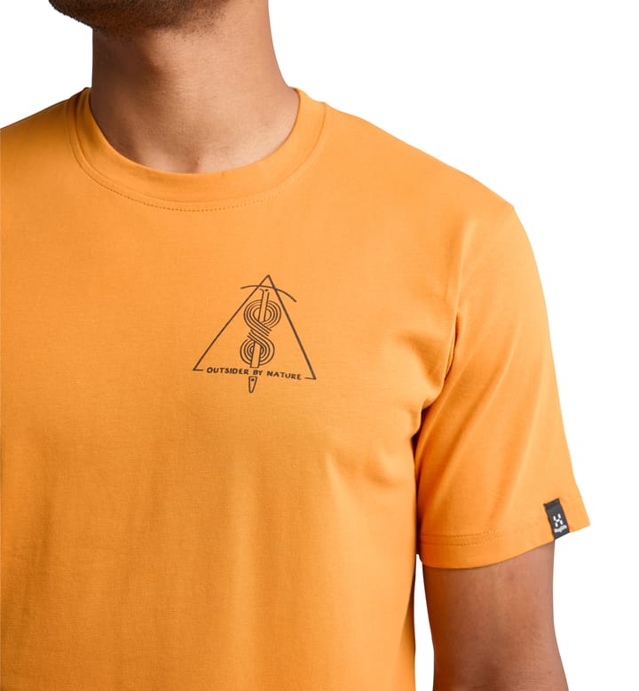 Outsider By Nature Print Tee Men Desert Yellow