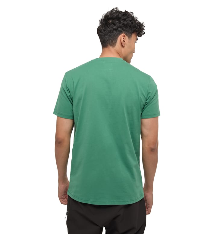 Outsider By Nature Print Tee Men Dk Jelly Green