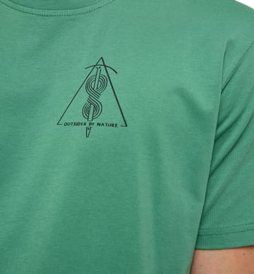 Outsider By Nature Print Tee Men Dk Jelly Green