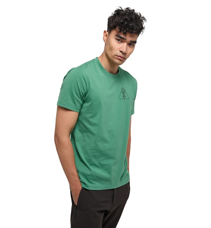 Outsider By Nature Print Tee Men Dk Jelly Green Outsider By Nature Print Tee Men Dk Jelly Green