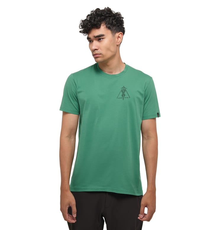 Outsider By Nature Print Tee Men Dk Jelly Green Outsider By Nature Print Tee Men Dk Jelly Green