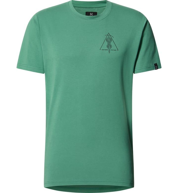 Outsider By Nature Print Tee Men Dk Jelly Green Outsider By Nature Print Tee Men Dk Jelly Green