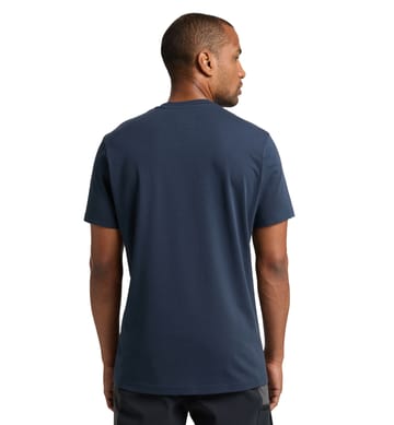 Outsider By Nature Tee Men Tarn Blue