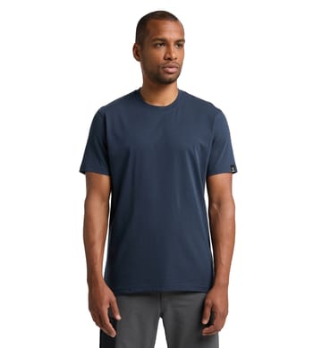 Outsider By Nature Tee Men Tarn Blue