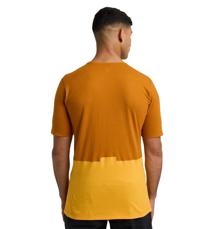 ROC Grip Tee Men Golden brown/Sunny yellow