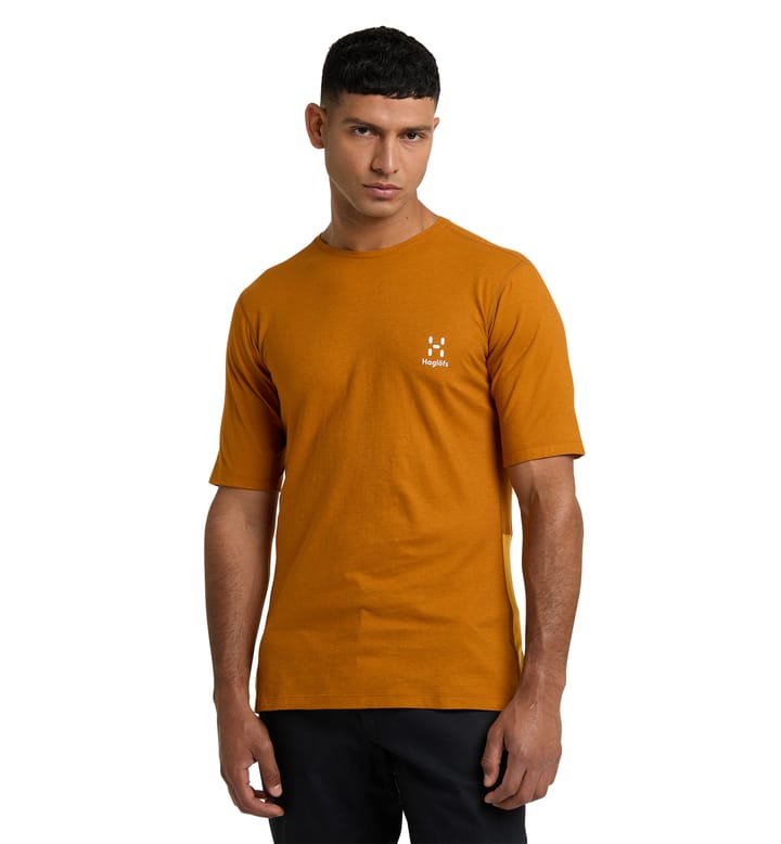 ROC Grip Tee Men Golden brown/Sunny yellow