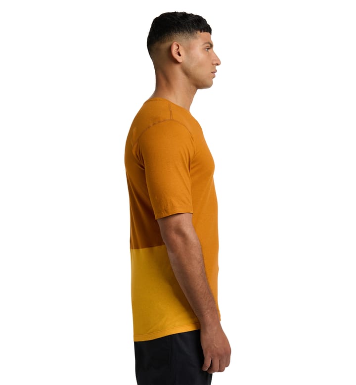 ROC Grip Tee Men Golden brown/Sunny yellow