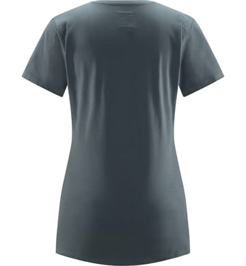Outsider By Nature Print Tee Women Steel Blue