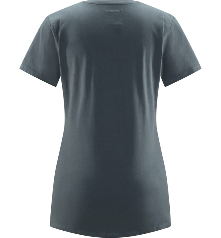 Outsider By Nature Print Tee Women Steel Blue Outsider By Nature Print Tee Women Steel Blue
