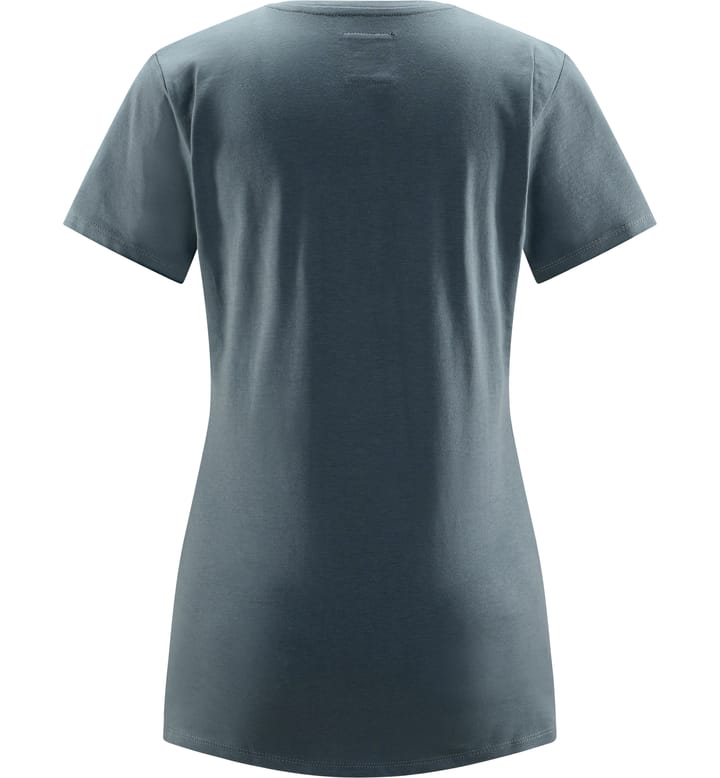 Outsider By Nature Print Tee Women Steel Blue Outsider By Nature Print Tee Women Steel Blue