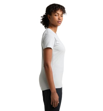 Outsider By Nature Print Tee Women Stone Grey