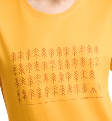 Outsider By Nature Print Tee Women Sunny Yellow