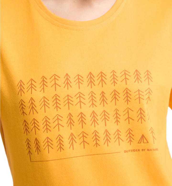 Outsider By Nature Print Tee Women Sunny Yellow