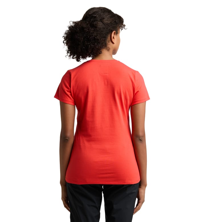 Outsider By Nature Print Tee Women Poppy Red