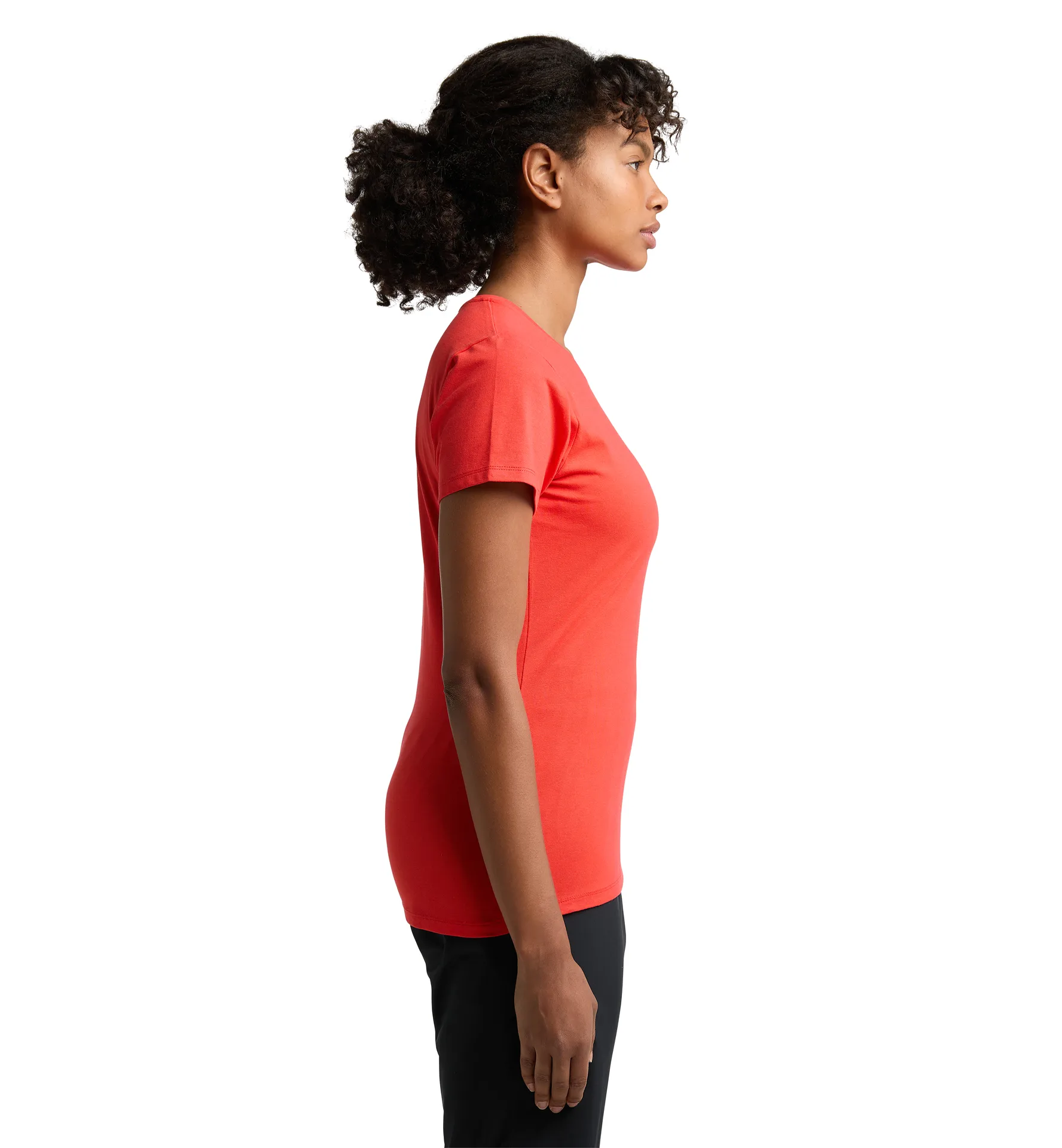 Outsider By Nature Print Tee Women Poppy Red