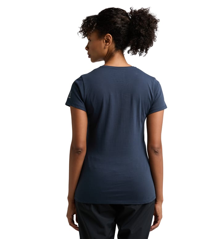 Outsider By Nature Tee Women Tarn Blue
