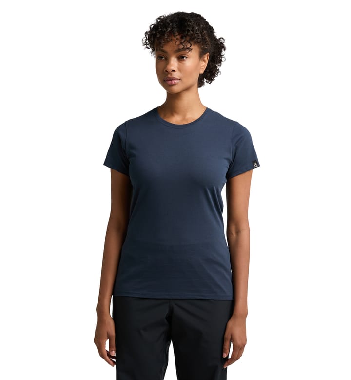 Outsider By Nature Tee Women Tarn Blue