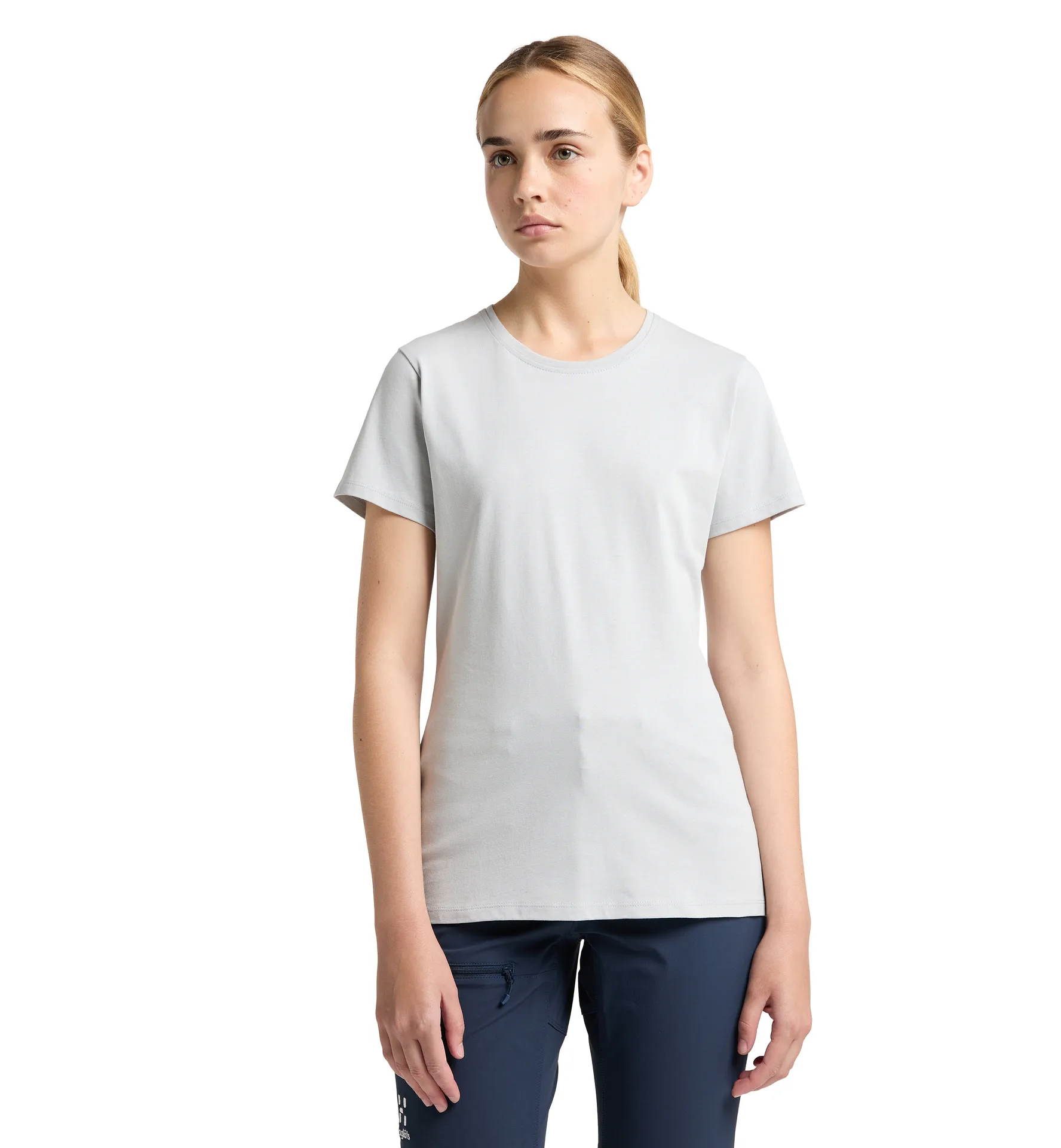 Outsider By Nature Tee Women Stone Grey