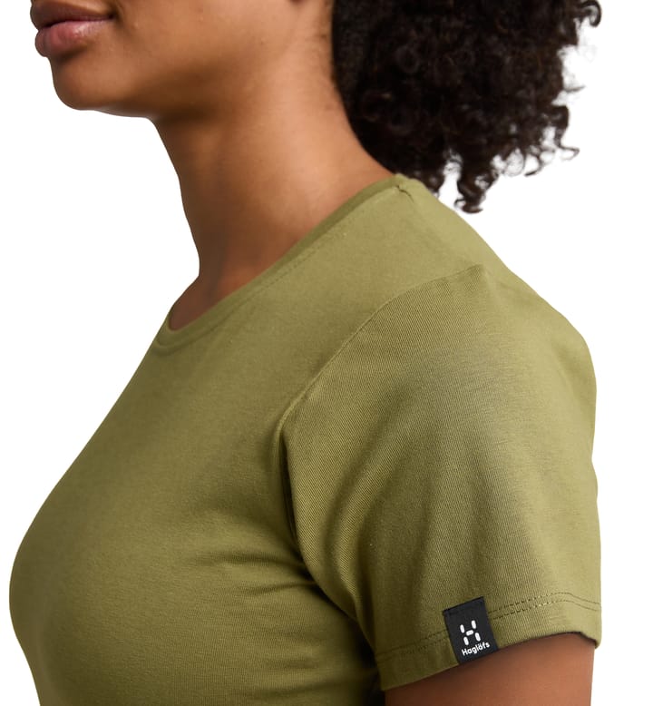 Outsider By Nature Tee Women Olive Green