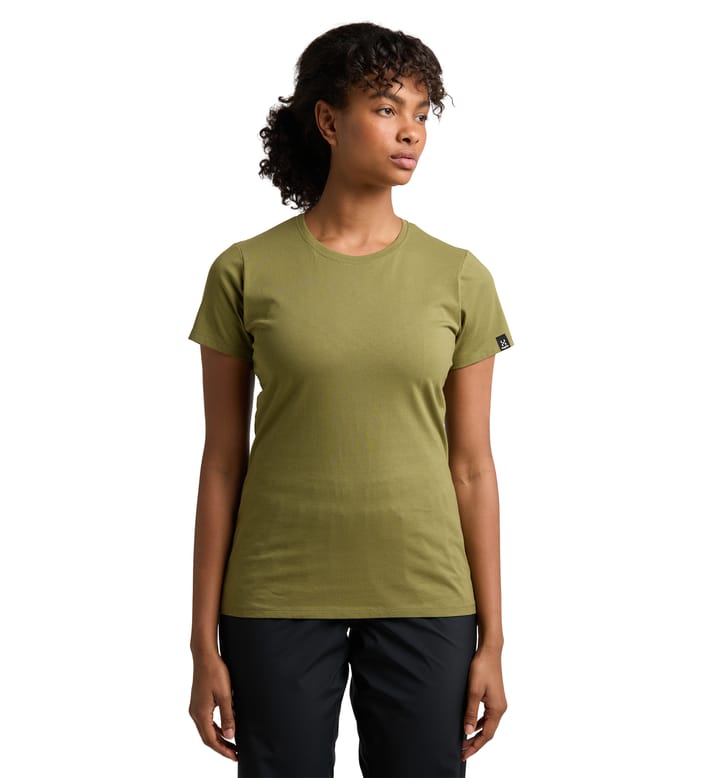 Outsider By Nature Tee Women Olive Green