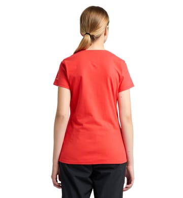 Outsider By Nature Tee Women Poppy Red