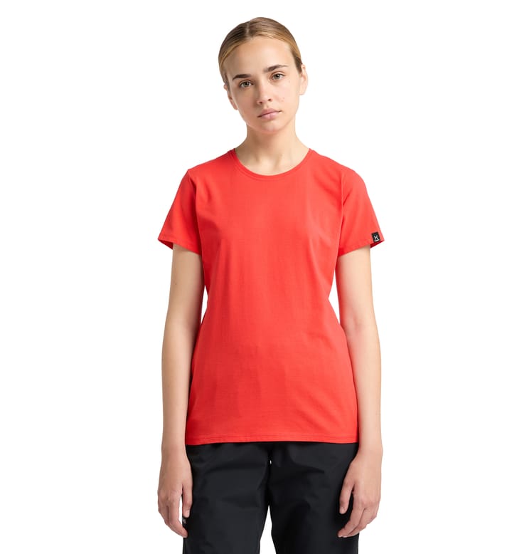 Outsider By Nature Tee Women Poppy Red