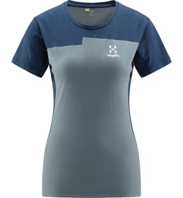 ROC Grip Tee Women Steel Blue/Tarn Blue