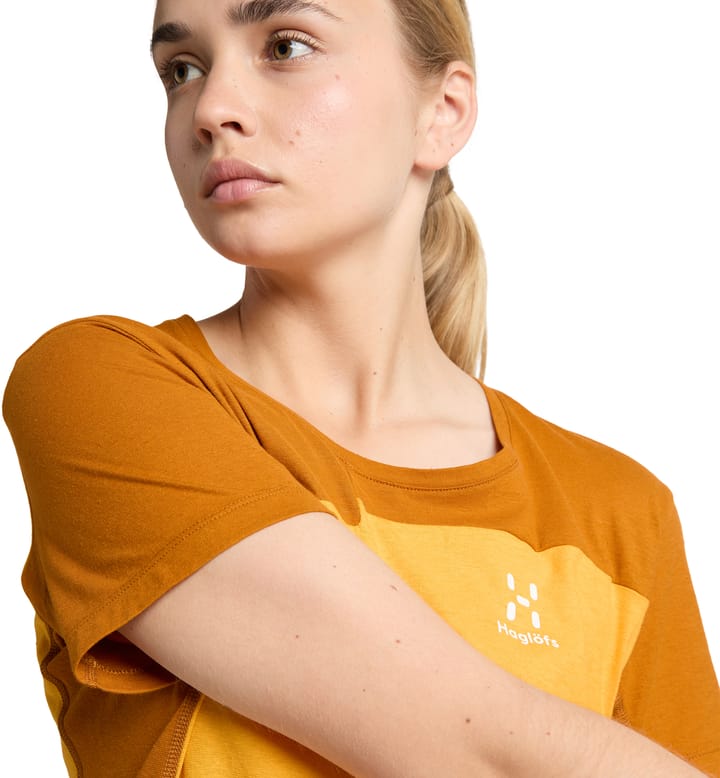 ROC Grip Tee Women Sunny Yellow/Golden Brown