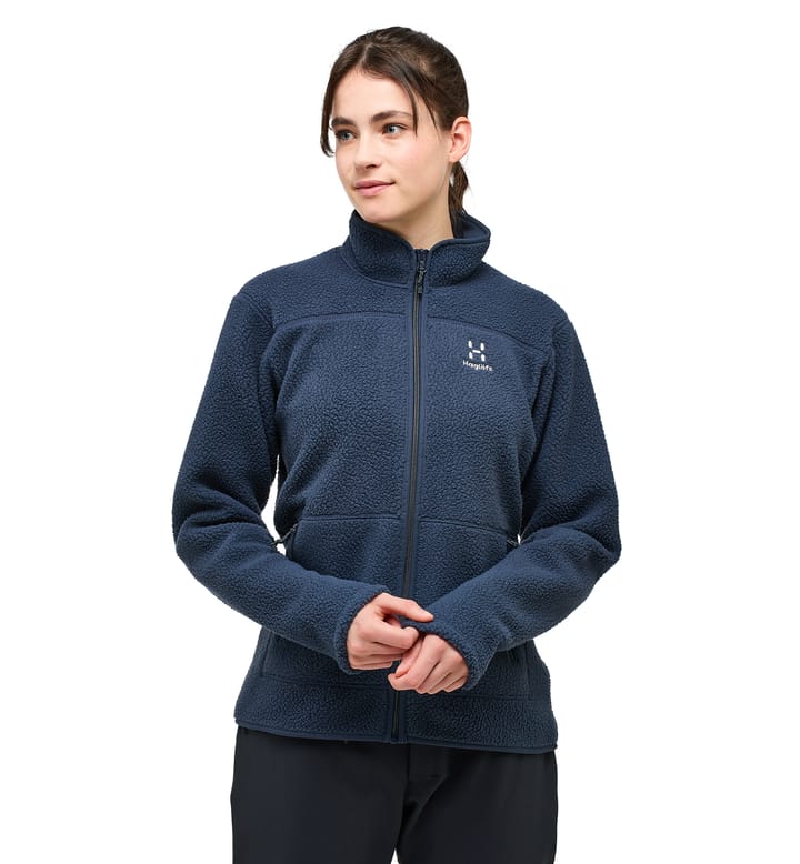 Mossa Pile Jacket Women Tarn Blue