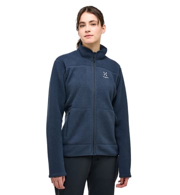 Mossa Pile Jacket Women Tarn Blue