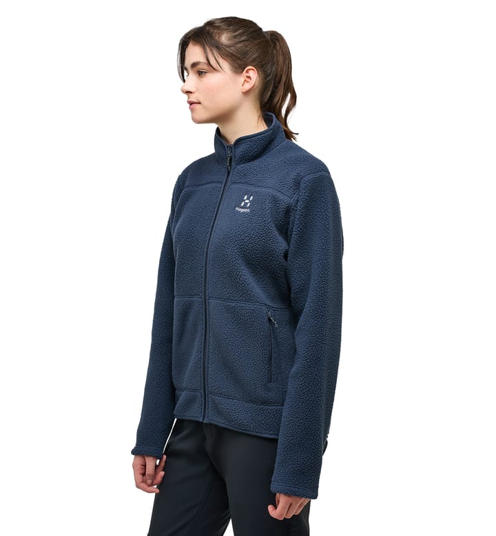 Mossa Pile Jacket Women Tarn Blue