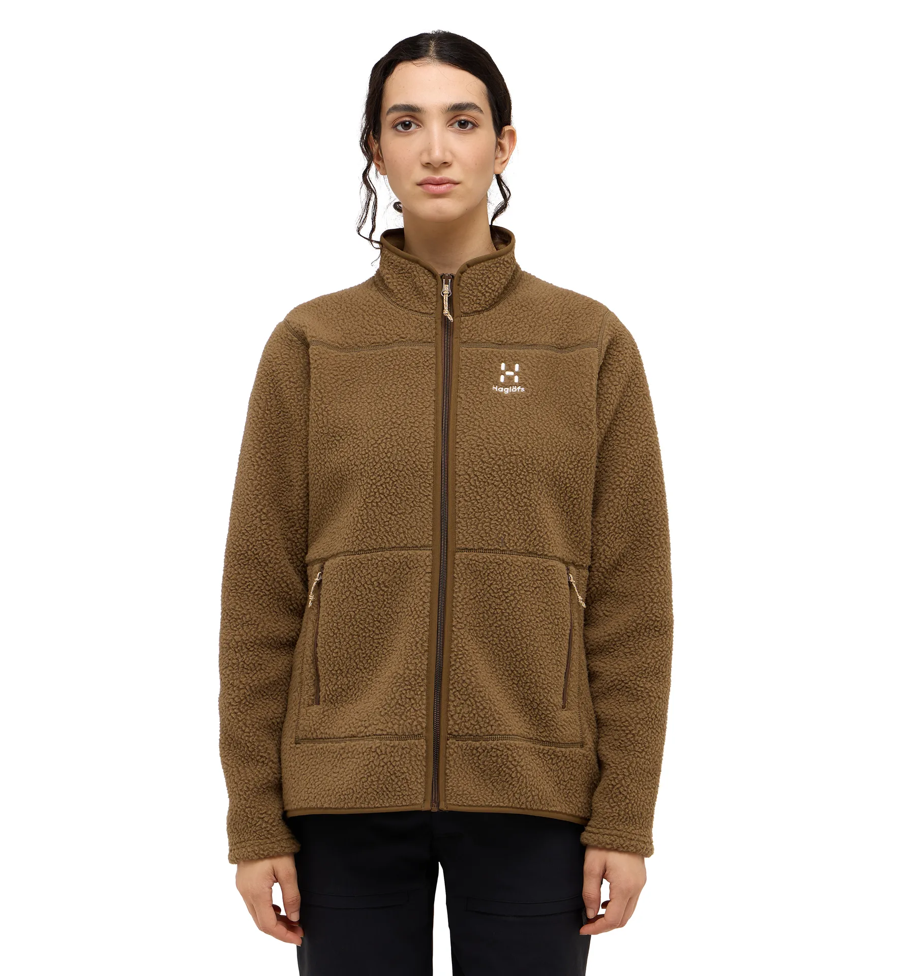 Mossa Pile Jacket Women Teak Brown