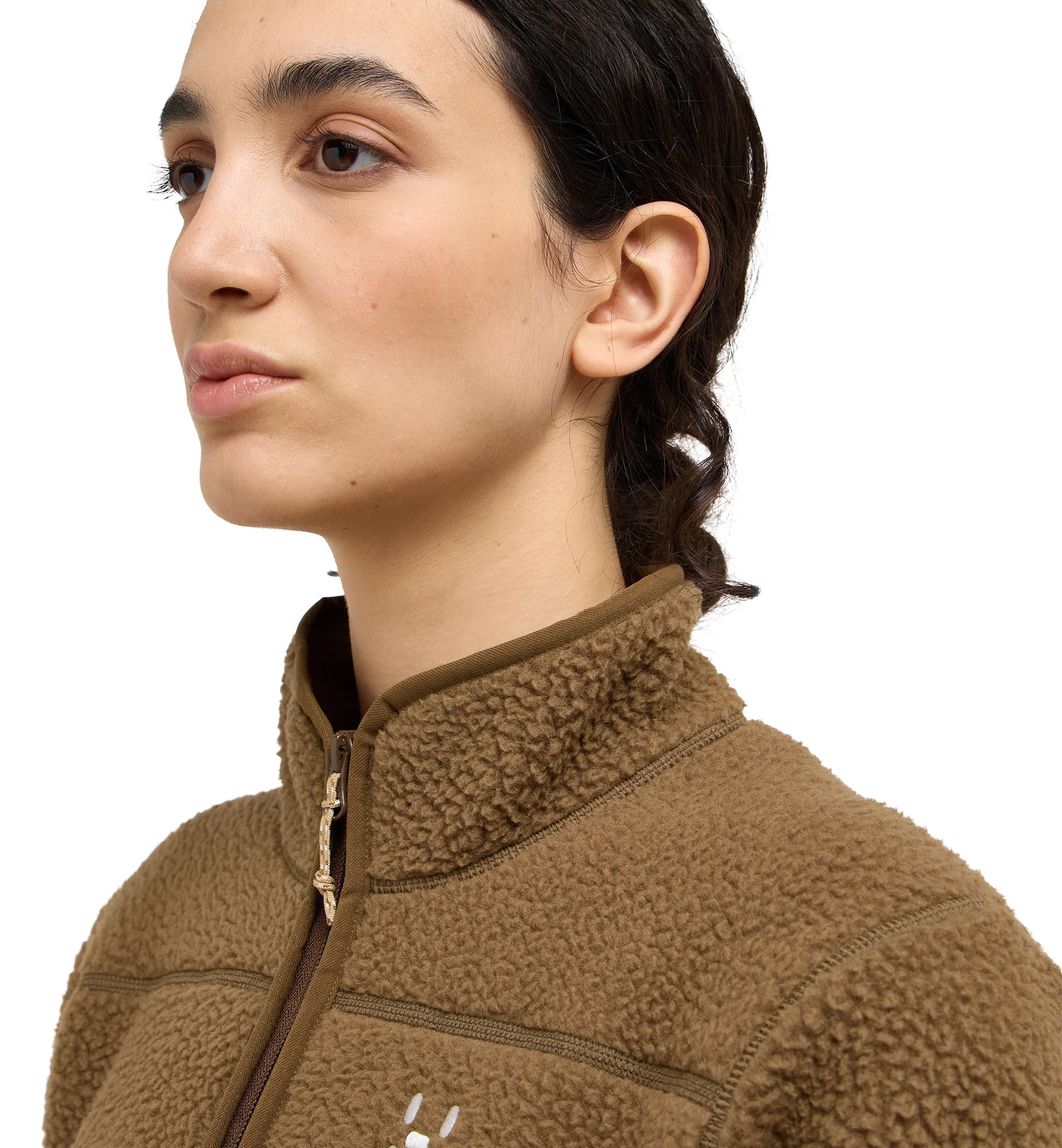 Mossa Pile Jacket Women Teak Brown