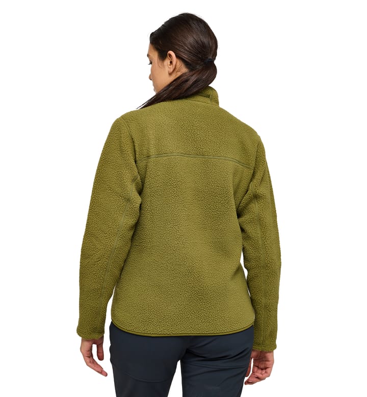 Mossa Pile Jacket Women Olive Green