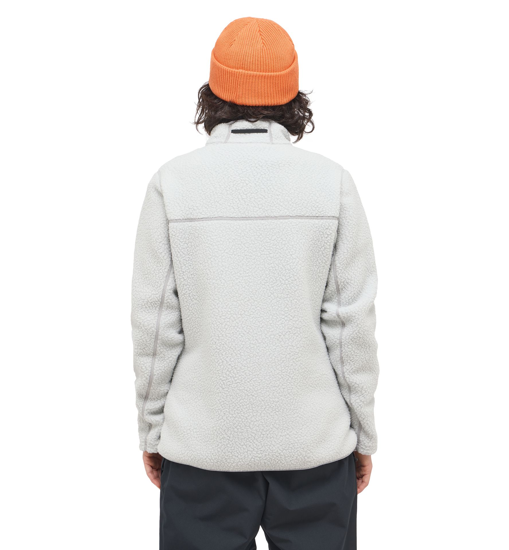 Mossa Pile Jacket Women Stone Grey Melange