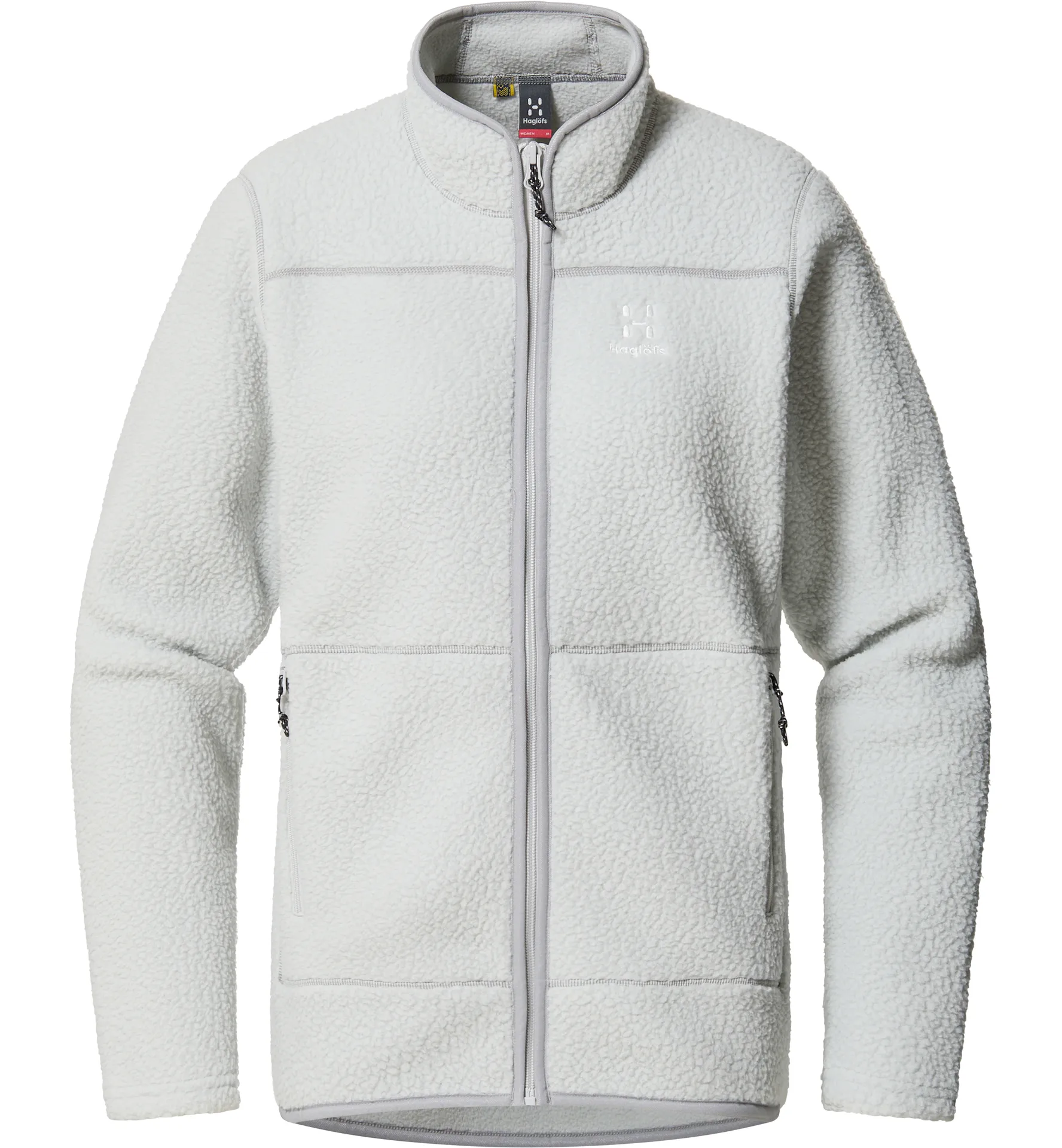 Mossa Pile Jacket Women Stone Grey Melange