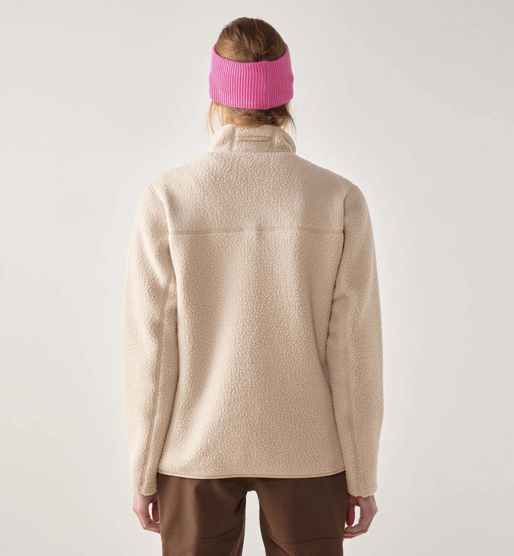 Mossa Pile Jacket Women Chalk Beige