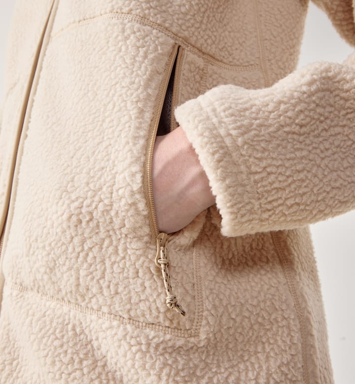 Mossa Pile Jacket Women Chalk Beige Mossa Pile Jacket Women Chalk Beige