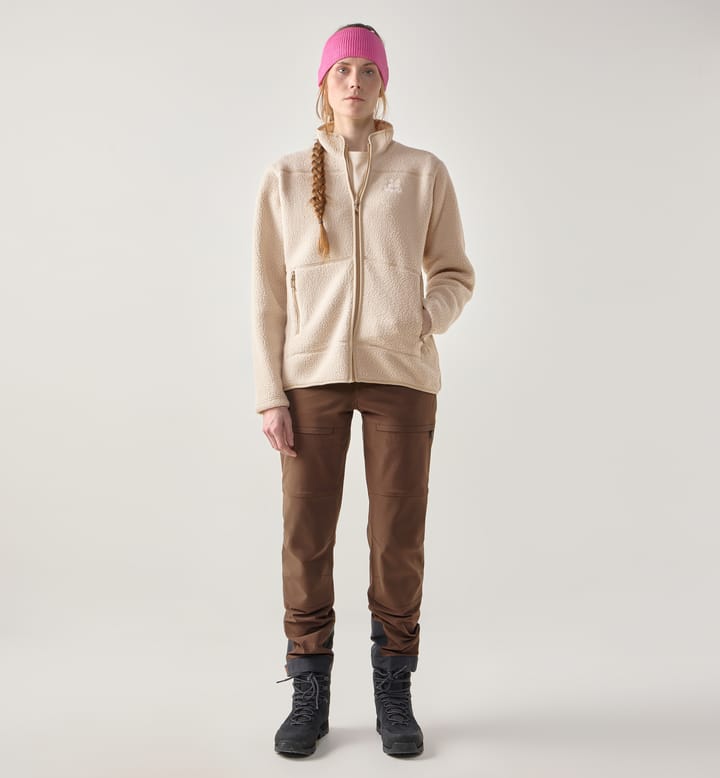 Mossa Pile Jacket Women Chalk Beige Mossa Pile Jacket Women Chalk Beige