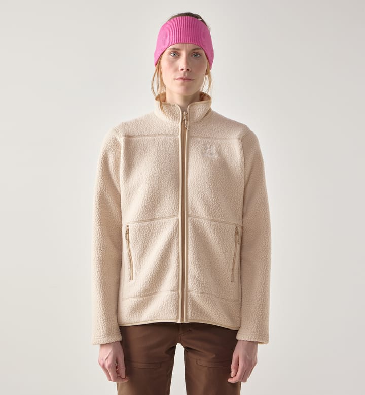 Mossa Pile Jacket Women Chalk Beige Mossa Pile Jacket Women Chalk Beige
