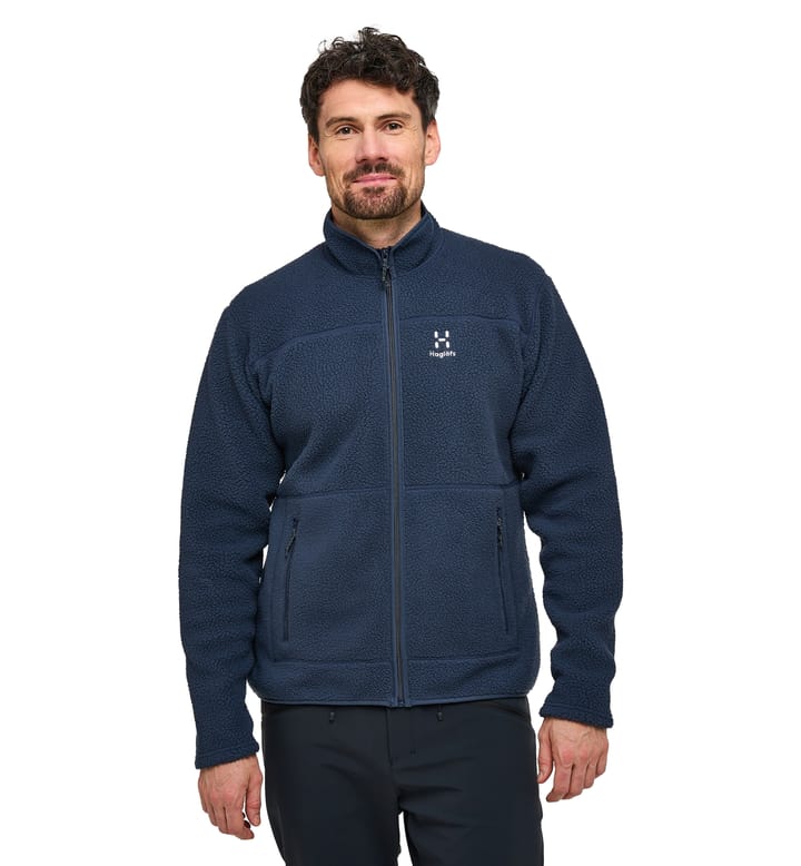 Mossa Pile Jacket Men Tarn Blue