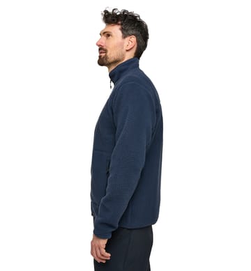 Mossa Pile Jacket Men Tarn Blue