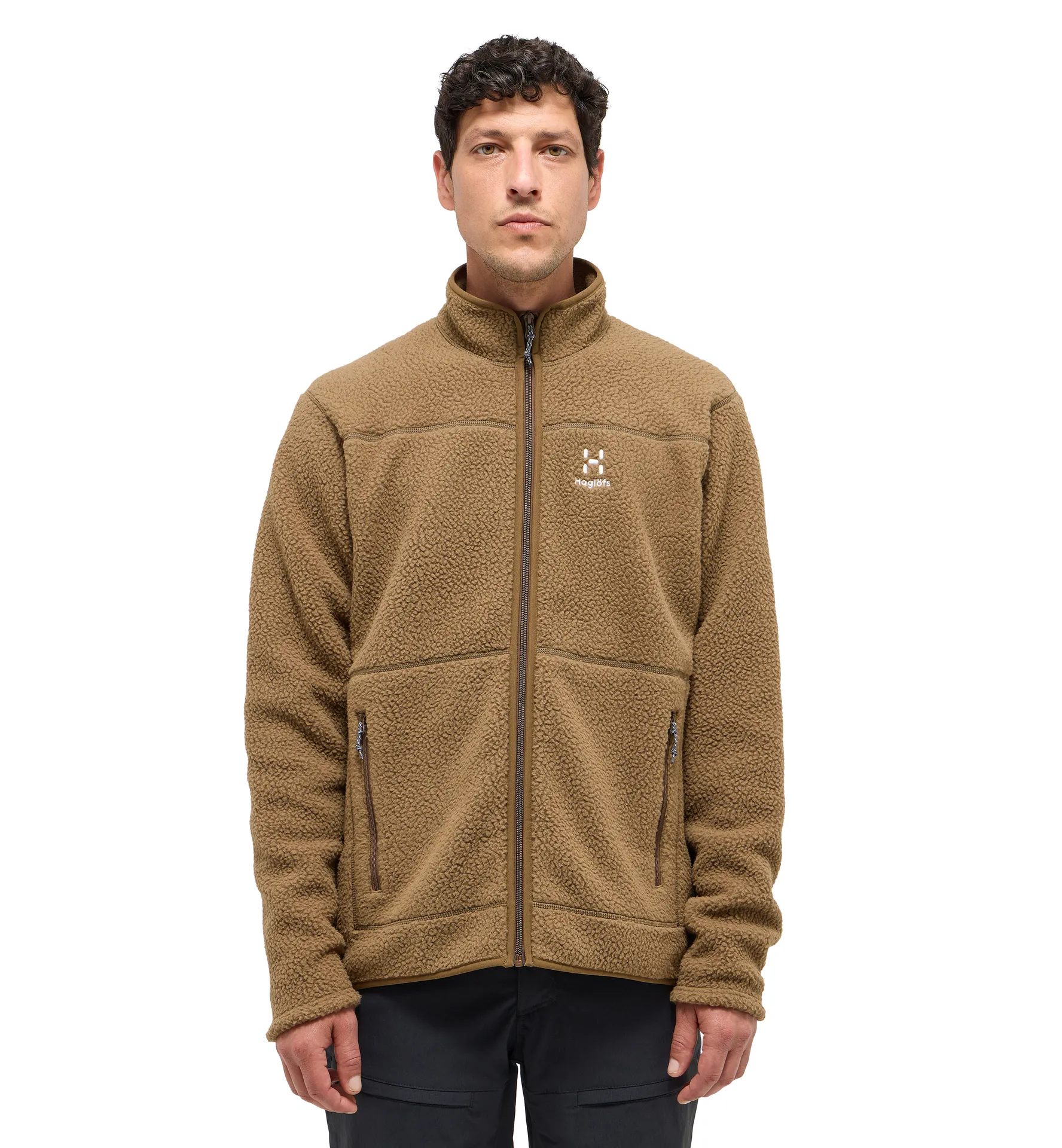 Mossa Pile Jacket Men Teak Brown